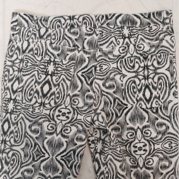 Macbeth Collection by Margaret Joseph Black White Print Pants Women's Sz XS - Picture 4 of 13